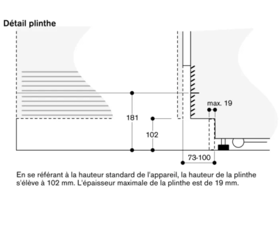 combiné réfrigérateur congélateur vario 212.5 x 75.6 cm charnières pantographes softclose gaggenau rb472305