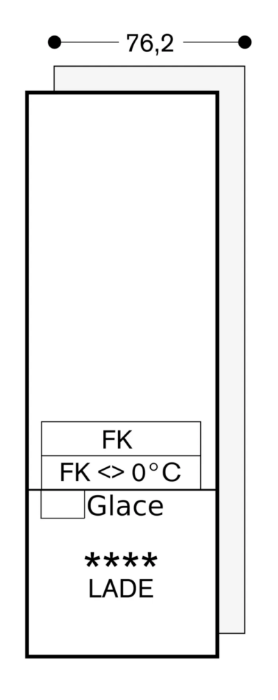 combiné réfrigérateur congélateur vario 212.5 x 75.6 cm charnières pantographes softclose gaggenau rb472305