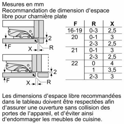 congélateur n 70, 177.2 x 55.8 cm, charnières pantographes softclose neff gi7813ce0