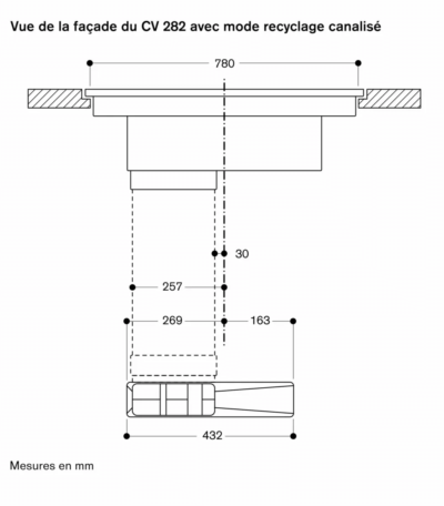 série 200 table de cuisson flex induction avec système de ventilation intégré 80 cm gaggenau cv282101